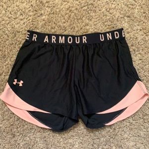 TWO under armour shorts size-Medium